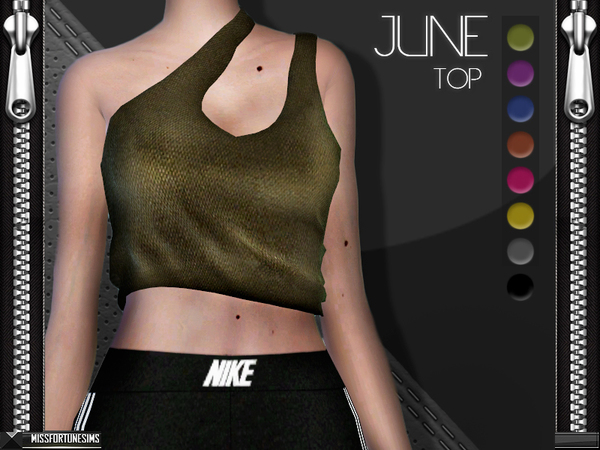 Sims 4 MFS June Top by MissFortune at TSR