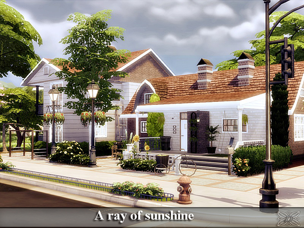 Sims 4 A ray of sunshine house by Danuta720 at TSR