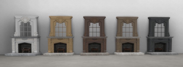 Sims 4 Darl Lux fireplace at Historical Sims Life