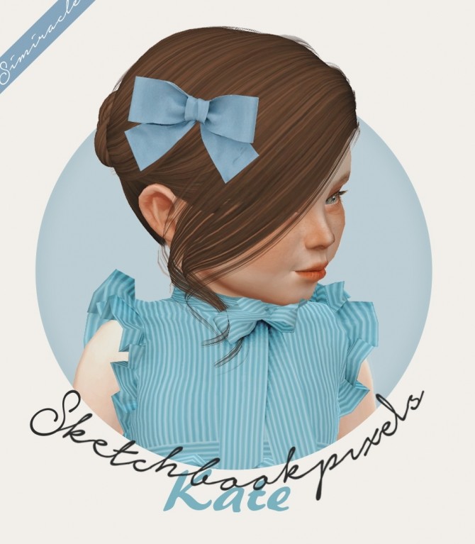 Sims 4 Sketchbookpixels Kate Bow Kids & Toddlers 3T4 at Simiracle