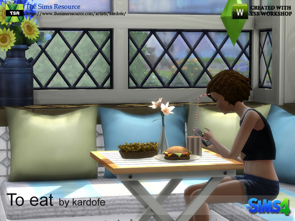 Sims 4 To eat 2 set by kardofe at TSR
