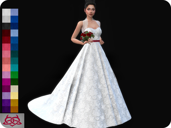 Sims 4 Wedding Dress 11 by Colores Urbanos at TSR
