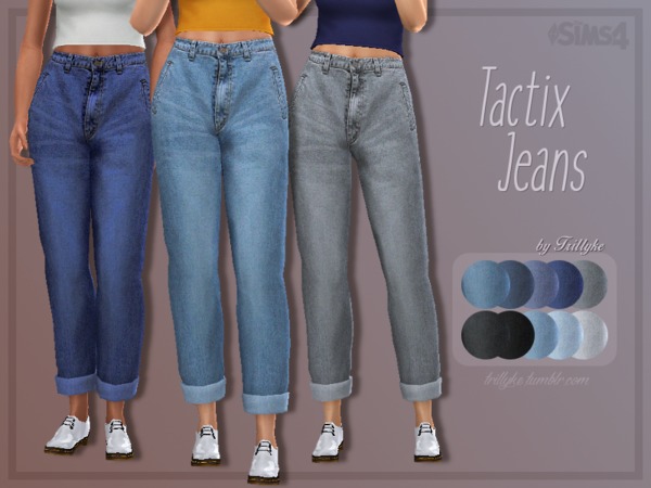 Sims 4 Tactix Jeans by Trillyke at TSR