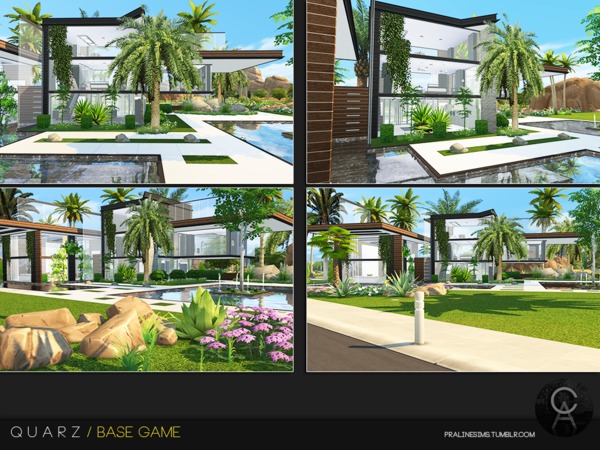 Sims 4 Quarz house by Pralinesims at TSR