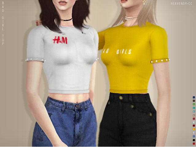 Sims 4 Bad Girls Top at Heavendy cc