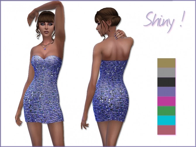 Sims 4 Sunshine dress by Simalicious at Mod The Sims