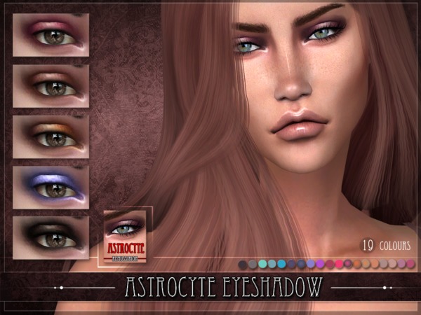 Sims 4 Astrocyte Eyeshadow by RemusSirion at TSR