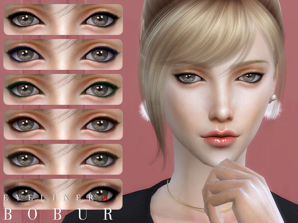 Sims 4 Eyeliner 14 by Bobur3 at TSR