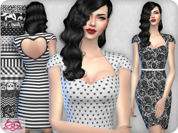 Sims 4 My love dress RECOLOR 2 by Colores Urbanos at TSR