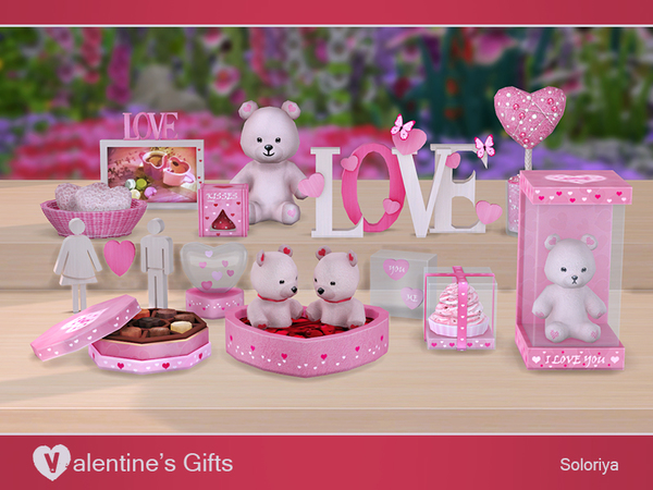 Sims 4 Valentines Gifts set by soloriya at TSR
