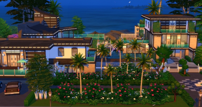 Caribbean lot by Angerouge at Studio Sims Creation » Sims 4 Updates