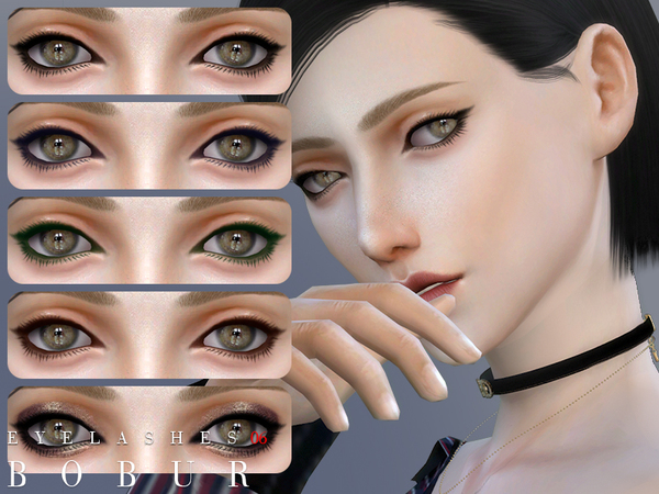 Sims 4 Eyelashes 06 by Bobur3 at TSR