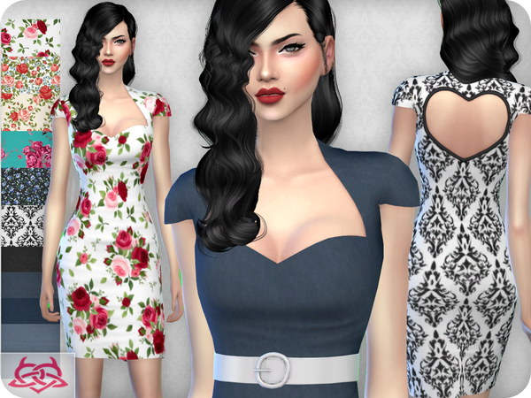 Sims 4 My love dress by Colores Urbanos at TSR