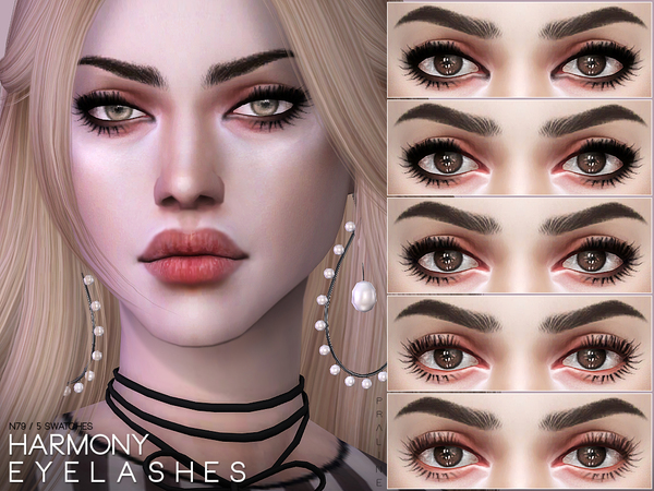 Sims 4 Harmony Eyelashes N79 by Pralinesims at TSR