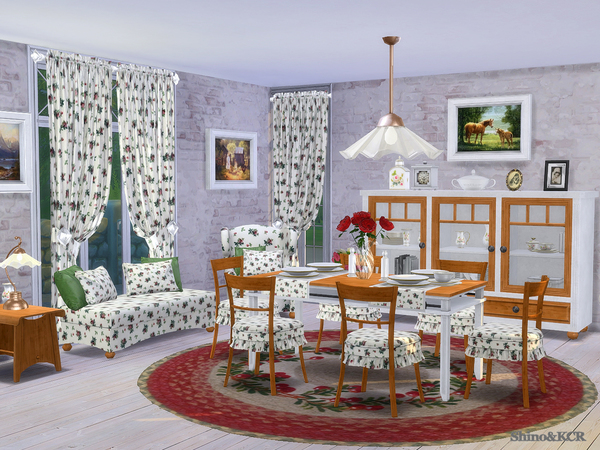 Sims 4 Dining Country by ShinoKCR at TSR
