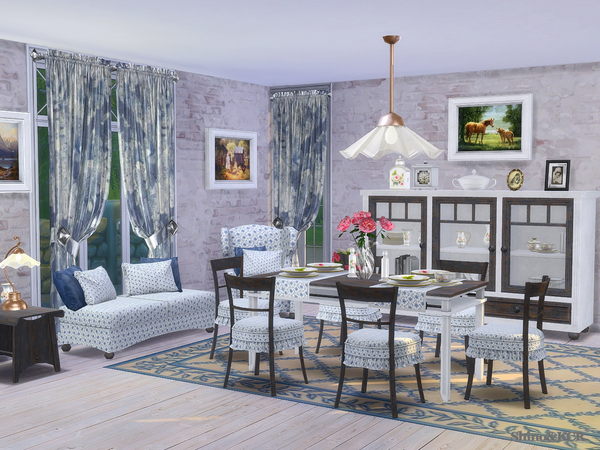 Sims 4 Dining Country by ShinoKCR at TSR