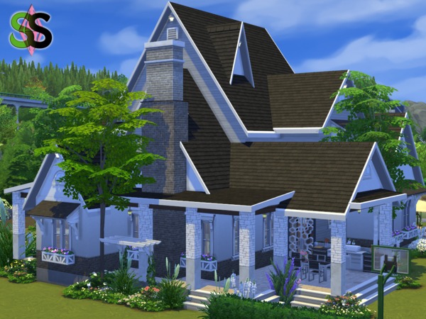 Sims 4 Noble House by SIMSnippets at TSR