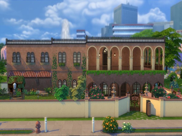 Sims 4 Mediterranean Villa by staralien at TSR