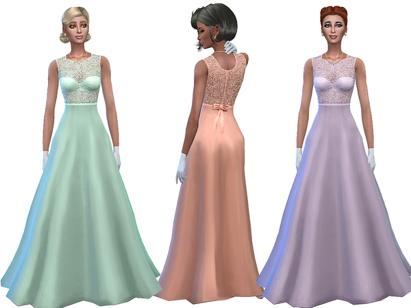 Sims 4 Dream comes true dress by Simalicious at TSR