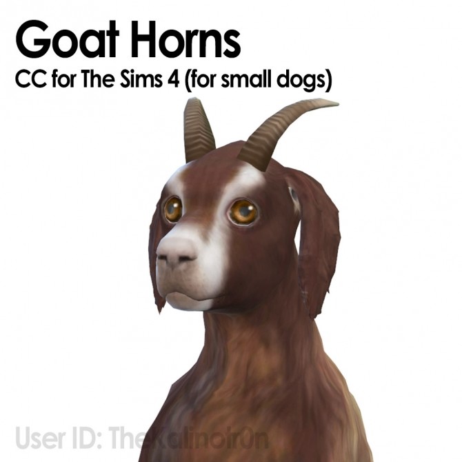 Sims 4 Horns (small dogs) at Kalino