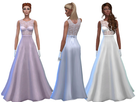 Dream comes true dress by Simalicious at TSR » Sims 4 Updates