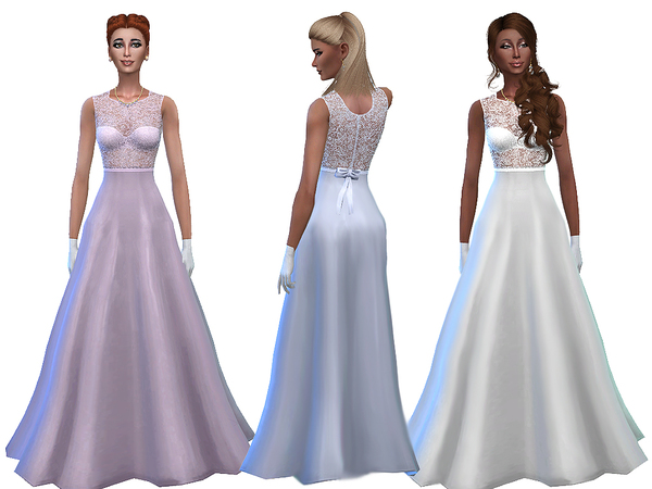 Sims 4 Dream comes true dress by Simalicious at TSR