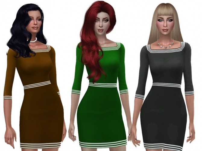 Sims 4 Vanessa dress by Simalicious at Mod The Sims
