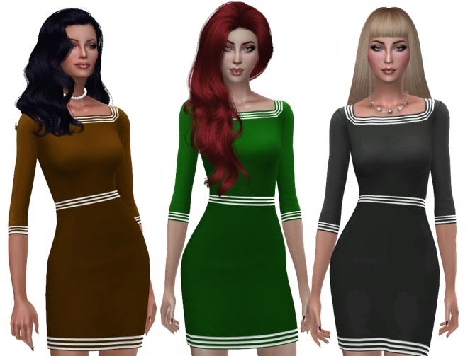 Vanessa dress by Simalicious at Mod The Sims » Sims 4 Updates