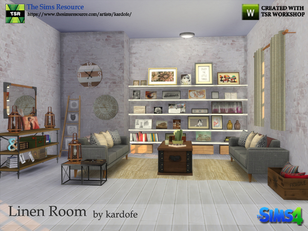 Sims 4 Linen Room by kardofe at TSR