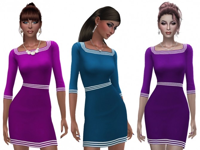 Sims 4 Vanessa dress by Simalicious at Mod The Sims