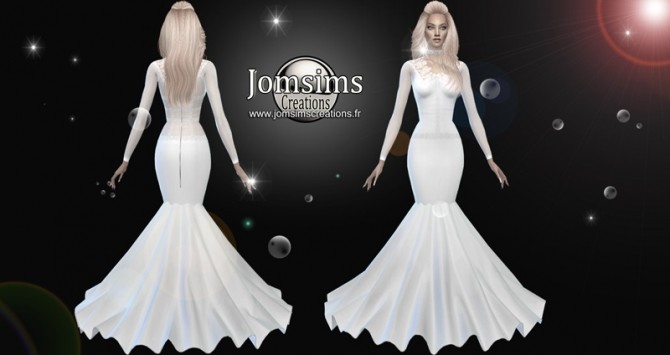 Sims 4 Enna wedding dresses set at Jomsims Creations