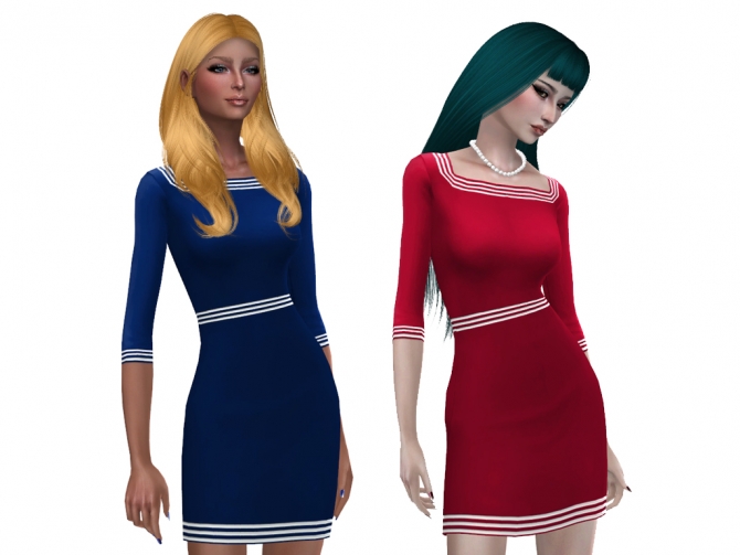 Vanessa dress by Simalicious at Mod The Sims » Sims 4 Updates