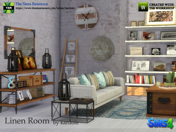 Sims 4 Linen Room by kardofe at TSR