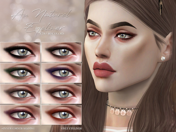 Sims 4 Au Naturel Eyeliner N78 by Pralinesims at TSR