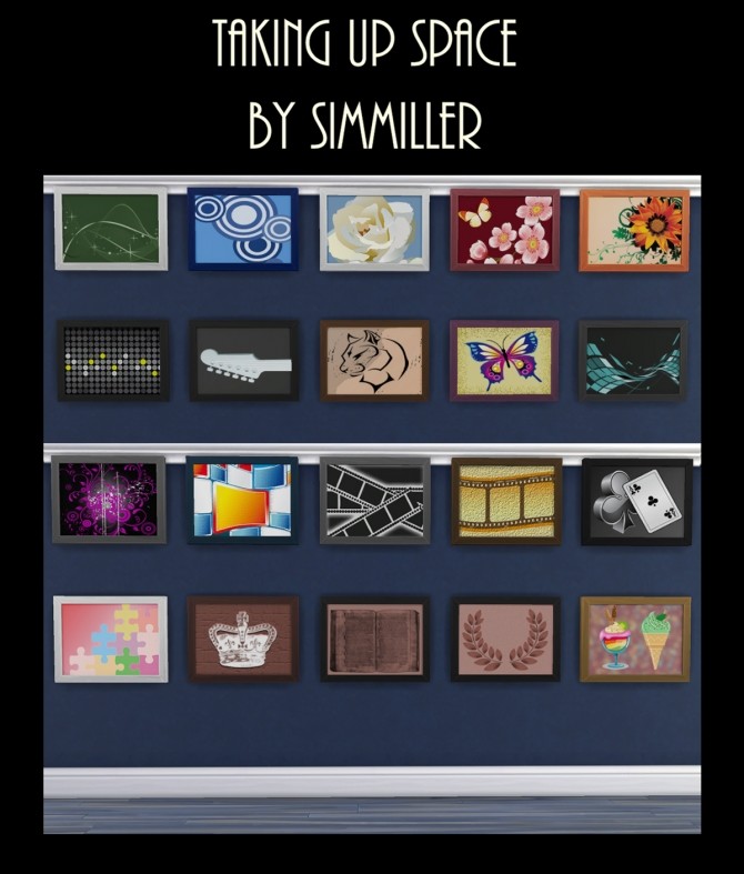 Sims 4 Taking Up Space 40 Paintings by Simmiller at Mod The Sims