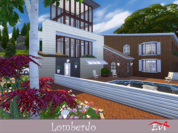 Sims 4 Lomberdo house by evi at TSR