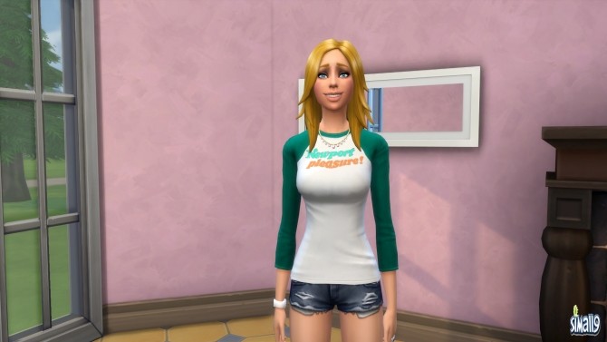 Sims 4 Newport Pleasure Shirt for Females by simall9 at Mod The Sims