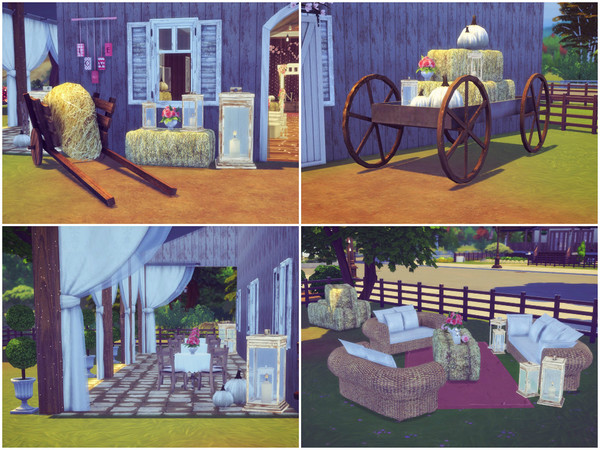 Sims 4 Romantic Barn Wedding venue by Sooky at TSR