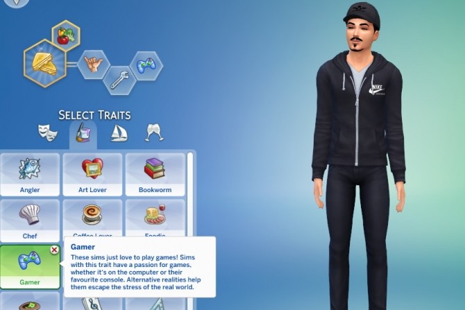 Sims 4 Gamer Trait by GoBananas at Mod The Sims