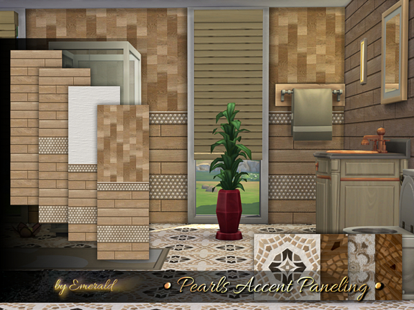 Sims 4 Pearls Accent Paneling by emerald at TSR