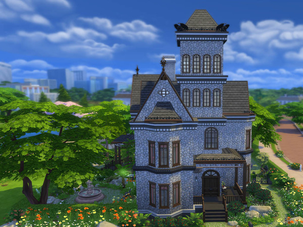 Sims 4 American Gothic Revised home by staralien at TSR