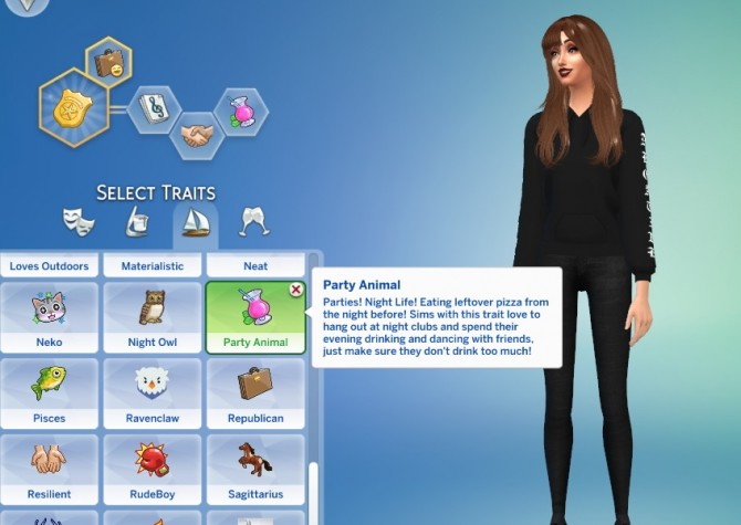 Sims 4 Party Animal Trait by GoBananas at Mod The Sims