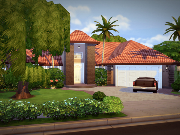 Sims 4 Florena house NO CC by melcastro91 at TSR