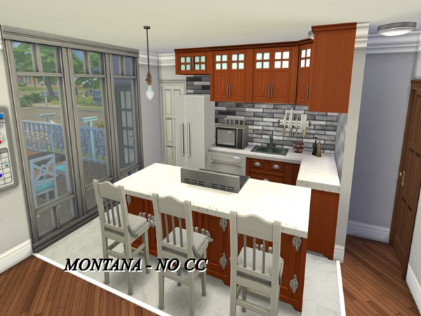 Sims 4 Montana house by Grazy Myrelle at TSR