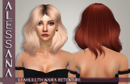 Sims 4 LeahLillith Naira Hair Retexture at Alessana Sims