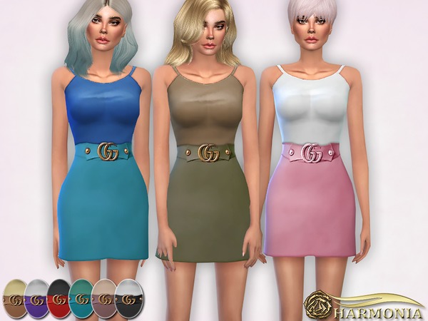 Sims 4 Tank Top and Embellished Wool Skirt by Harmonia at TSR