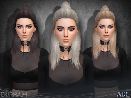 Durham hair by Ade_Darma at TSR » Sims 4 Updates