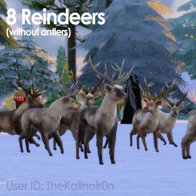 Sims 4 Reindeers at Kalino