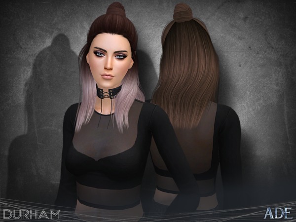 Sims 4 Durham hair by Ade Darma at TSR