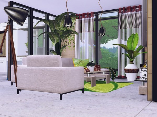 Sims 4 Modern Base Game home by MychQQQ at TSR